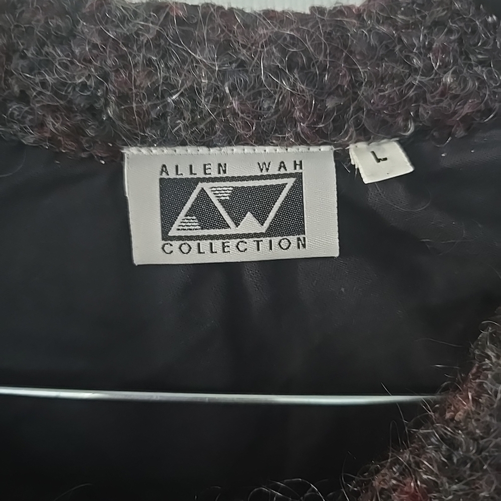 Vintage Allen Wah Pullover Sweater Wool Knit Color Accents Men’s Size Large‎ - Picture 2 of 4